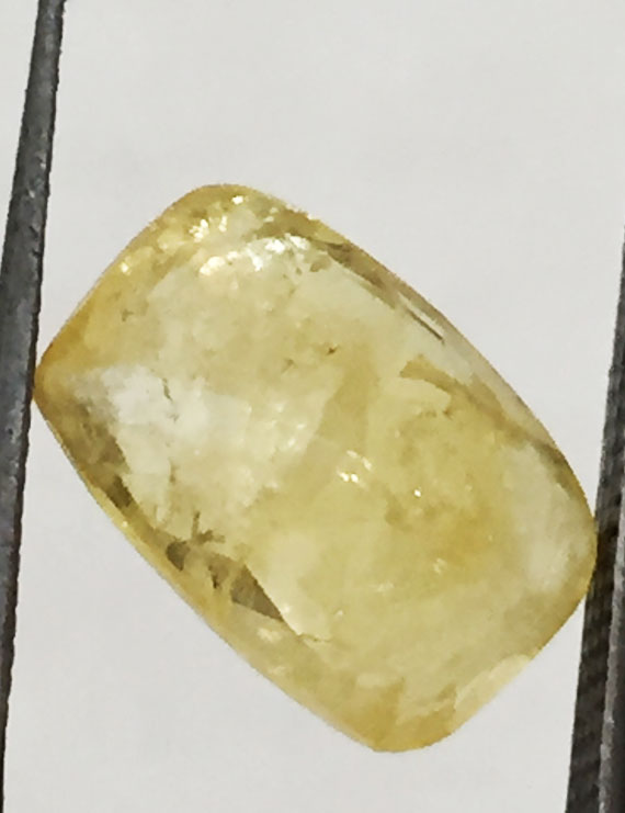 6.33 ct/7.00 ratti Natural Certified Ceylon Pukhraj/Yellow Sapphire